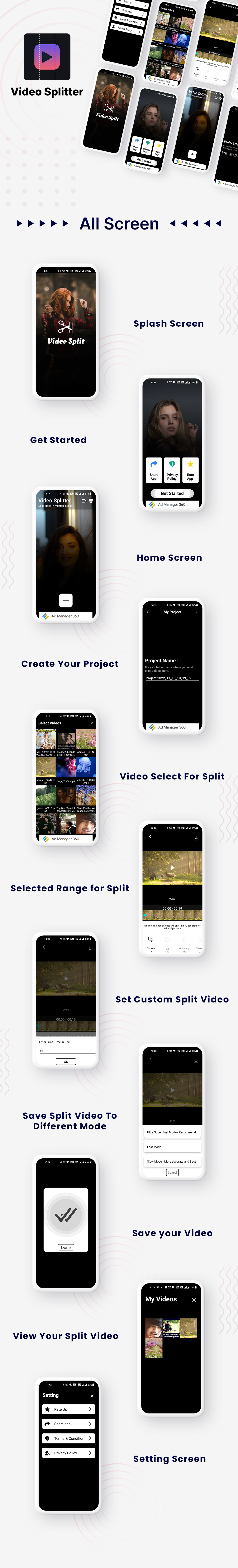 Video Splitter for WhatsApp Status  | Video Status Splitter | Video Cutter | Android App |Admob